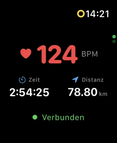FoxRide auf der Apple Watch – Live-Workout mit Herzfrequenz, Zeit und Distanz